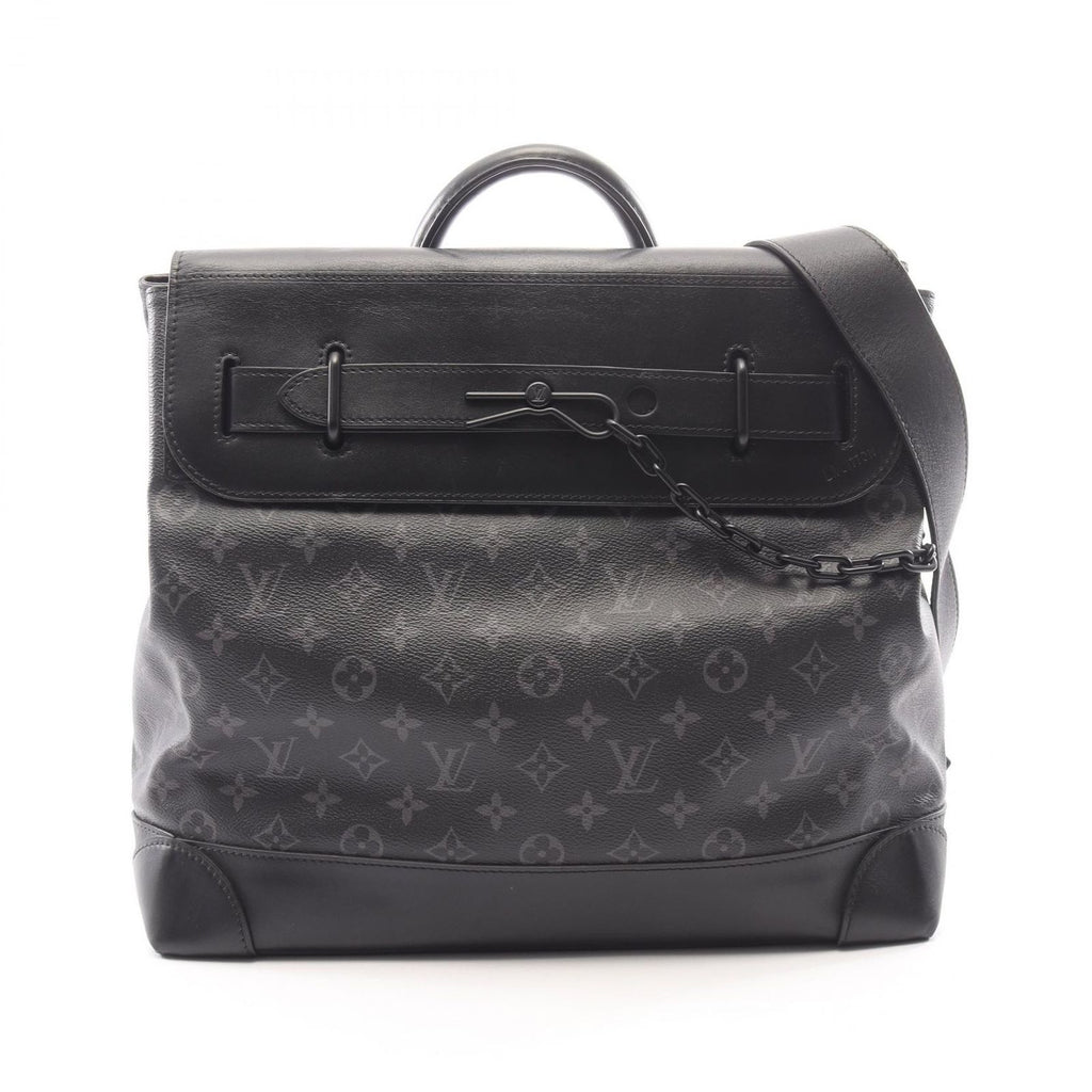Louis Vuitton Handbag Steamer PM Monogram Eclipse Leather