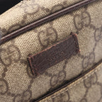 Gucci Shoulder Bag GG Plus Beige Brown Canvas Leather Supreme — view 8