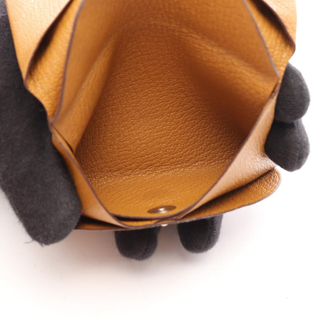 Hermes Coin Purse Calvi Duo Sesame — view 4