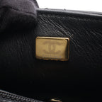 Chanel Shoulder Bag Quilted Clutch Black Lambskin Coco Pearl Chain — view 5