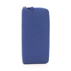 Louis Vuitton Round Long Wallet Zippy Long Vertical Matblue Neon Blue