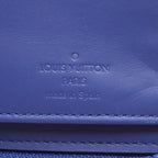 Louis Vuitton Round Long Wallet Zippy Long Vertical Matblue Neon Blue — view 5