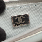 Chanel Shoulder Bag Quilted Pearl White Lambskin Chain Wallet — view 6
