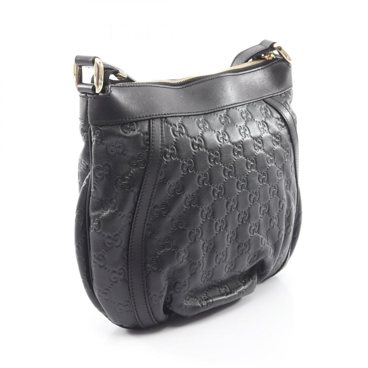 Gucci Shoulder Bag Abbey Guccissima Black Leather Guccissima — view 2