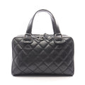 Chanel Handbag Wild Stitch Black Leather