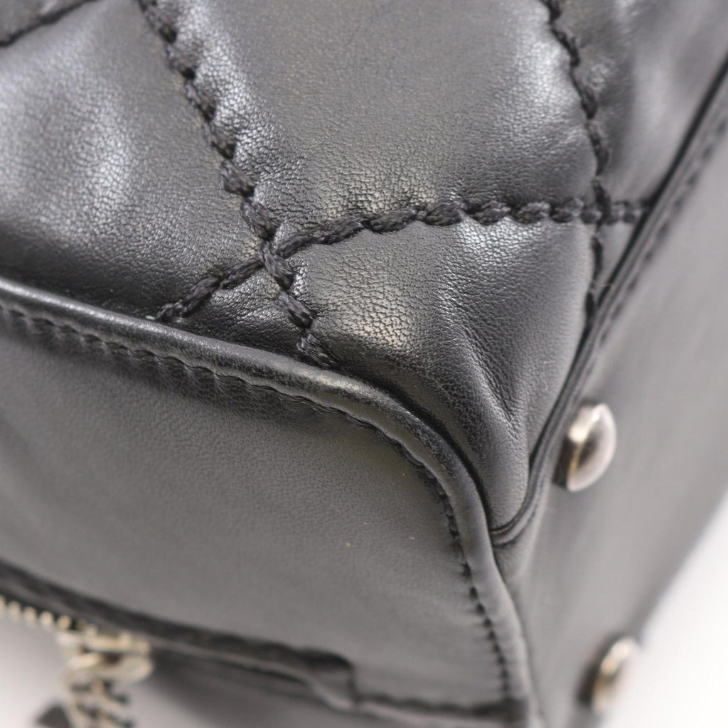 Chanel Handbag Wild Stitch Black Leather — view 7