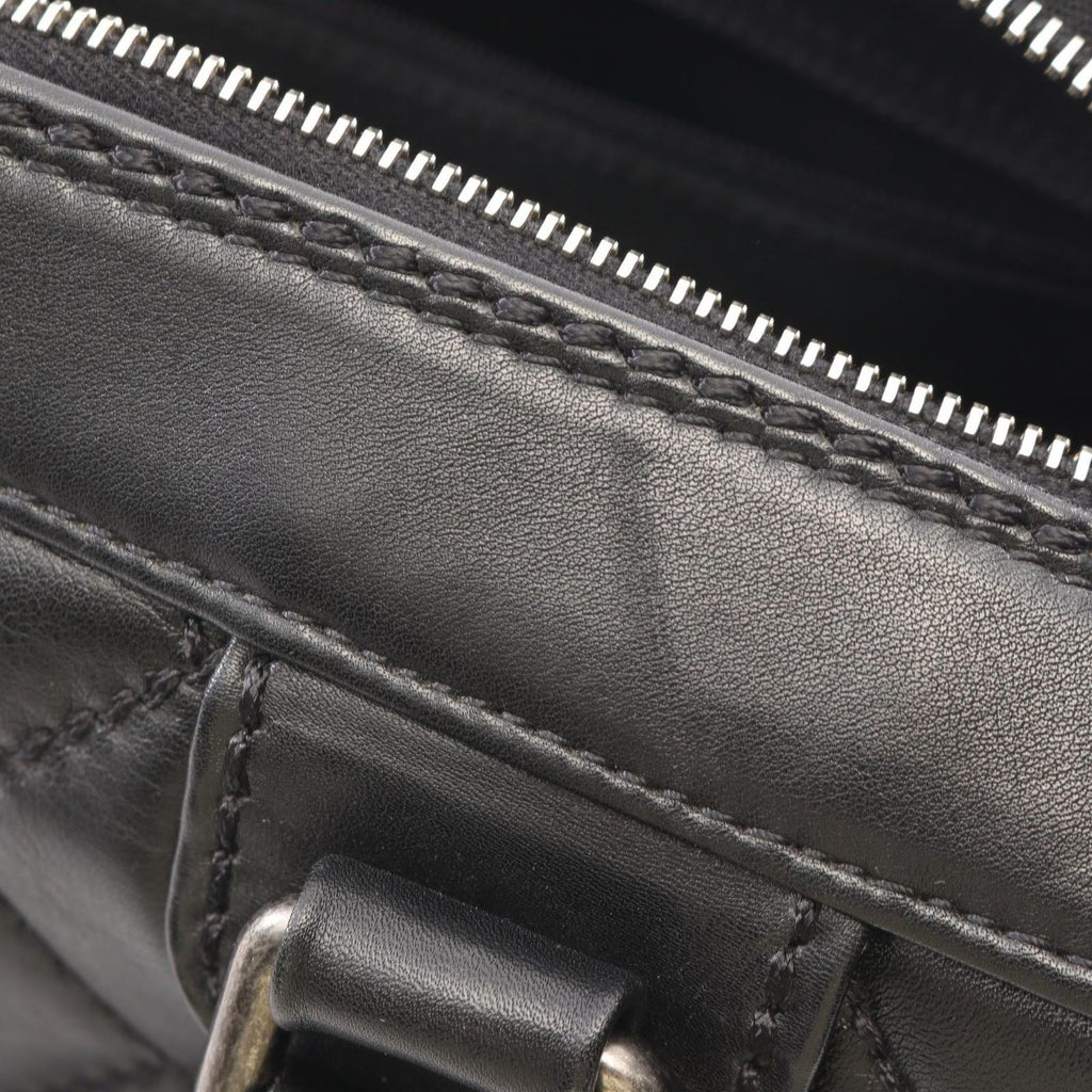 Chanel Handbag Wild Stitch Black Leather — view 6