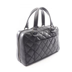 Chanel Handbag Wild Stitch Black Leather — view 2