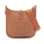 Hermes Shoulder Bag Evelyne 23 Gold Leather