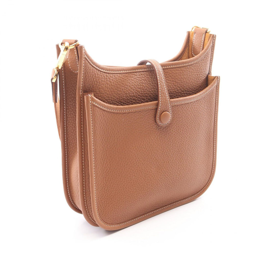 Hermes Shoulder Bag Evelyne 23 Gold Leather — view 2