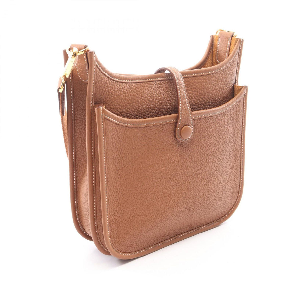 Hermes Shoulder Bag Evelyne 23 Gold Leather — view 2
