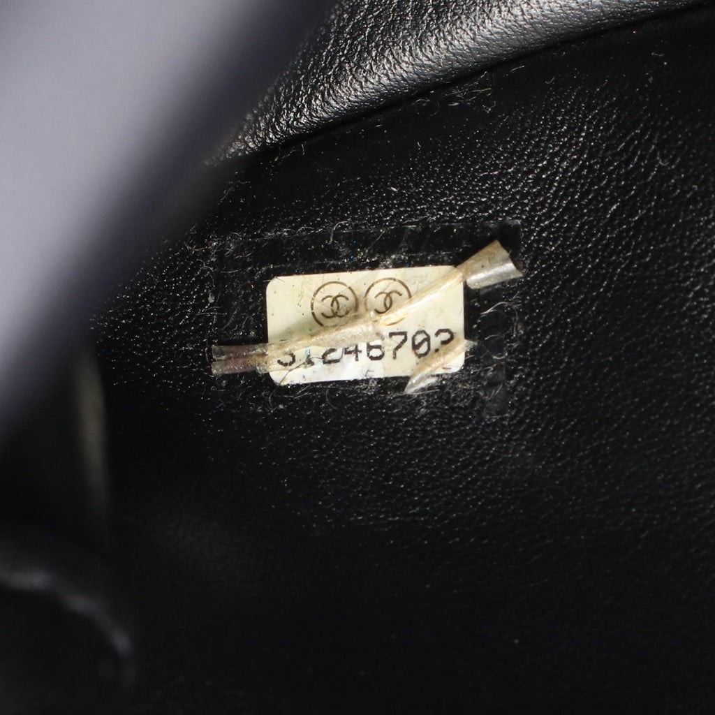 Chanel Shoulder Bag Quilted Black Leather Small Flap Chain — view 5