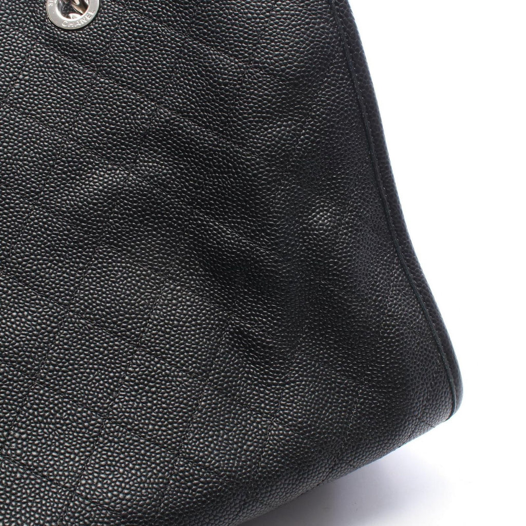 Chanel Handbag Quilted Black Caviar Leather — view 7