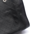 Chanel Handbag Quilted Black Caviar Leather — view 7