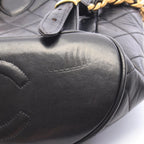 Chanel Backpack Quilted Turnlock Chain Black Lambskin Double — view 7