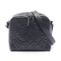 Chanel Shoulder Bag Quilted CC Logo Black Caviar Leather