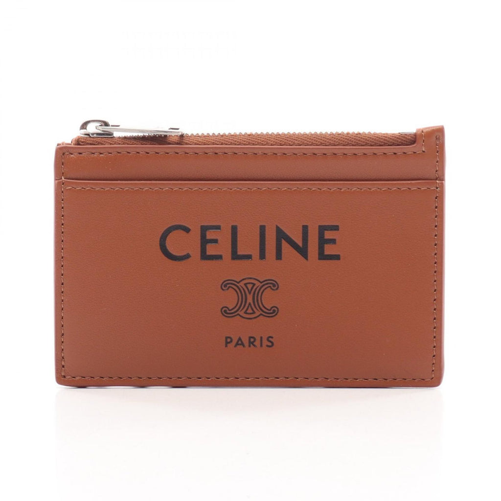 Celine Card Case Triomphe Leather