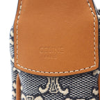 Celine Shoulder Bag Triomphe Lulu Large Canvas Leather — view 4
