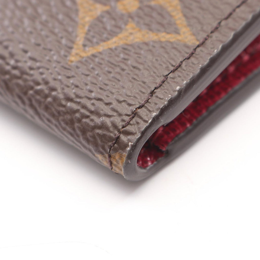 Louis Vuitton Bifold Wallet Portefeuille Emily Monogram Fuchsia Leather — view 7