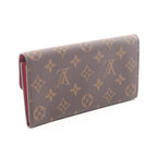 Louis Vuitton Bifold Wallet Portefeuille Emily Monogram Fuchsia Leather — view 2