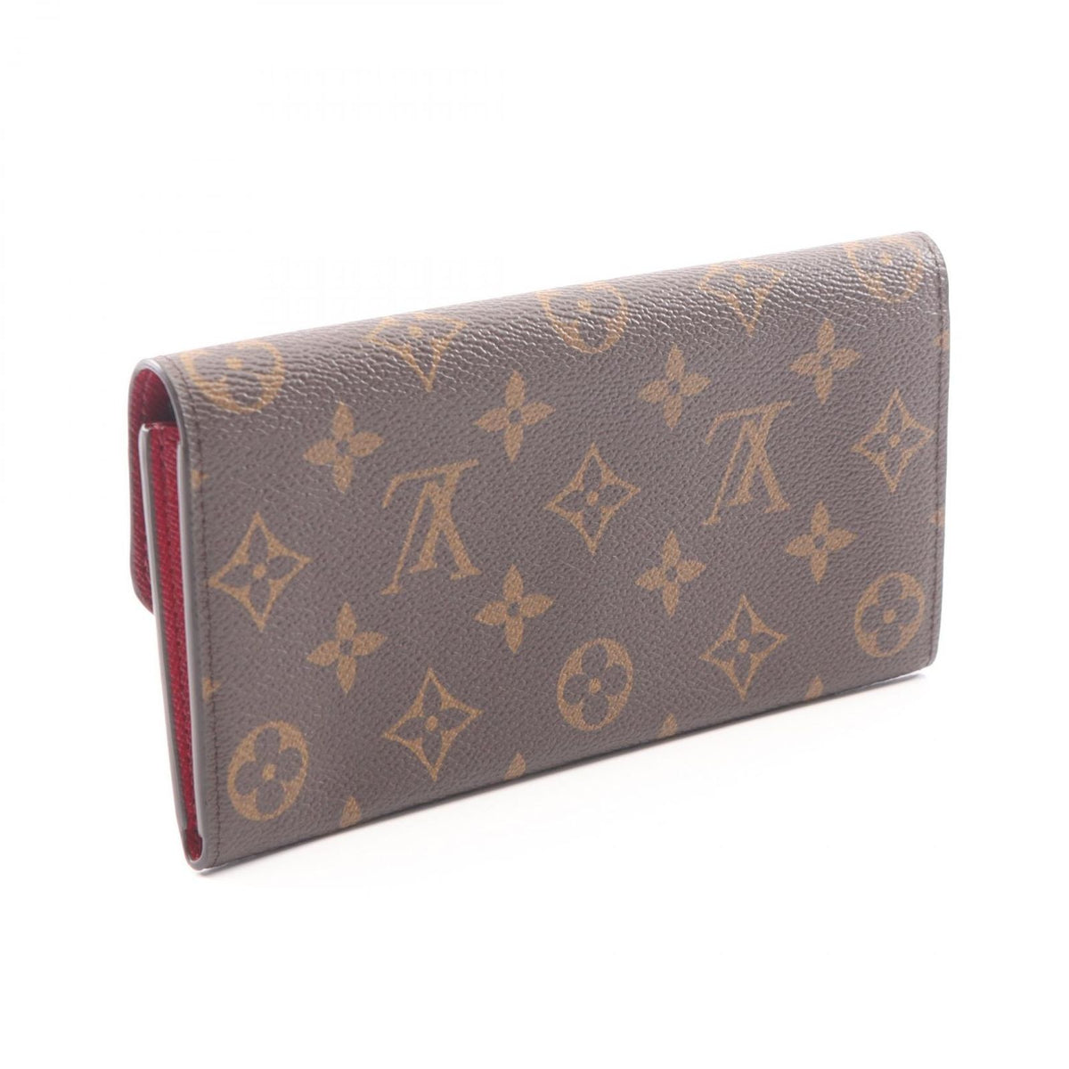 Louis Vuitton Bifold Wallet Portefeuille Emily Monogram Fuchsia Leather — view 2