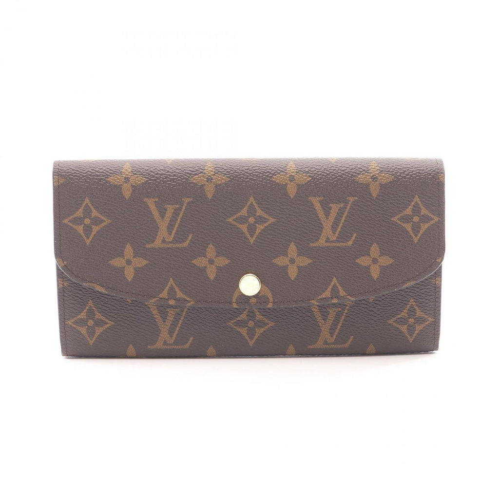 Louis Vuitton Bifold Wallet Portefeuille Emily Monogram Fuchsia Leather