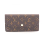 Louis Vuitton Bifold Wallet Portefeuille Emily Monogram Fuchsia Leather