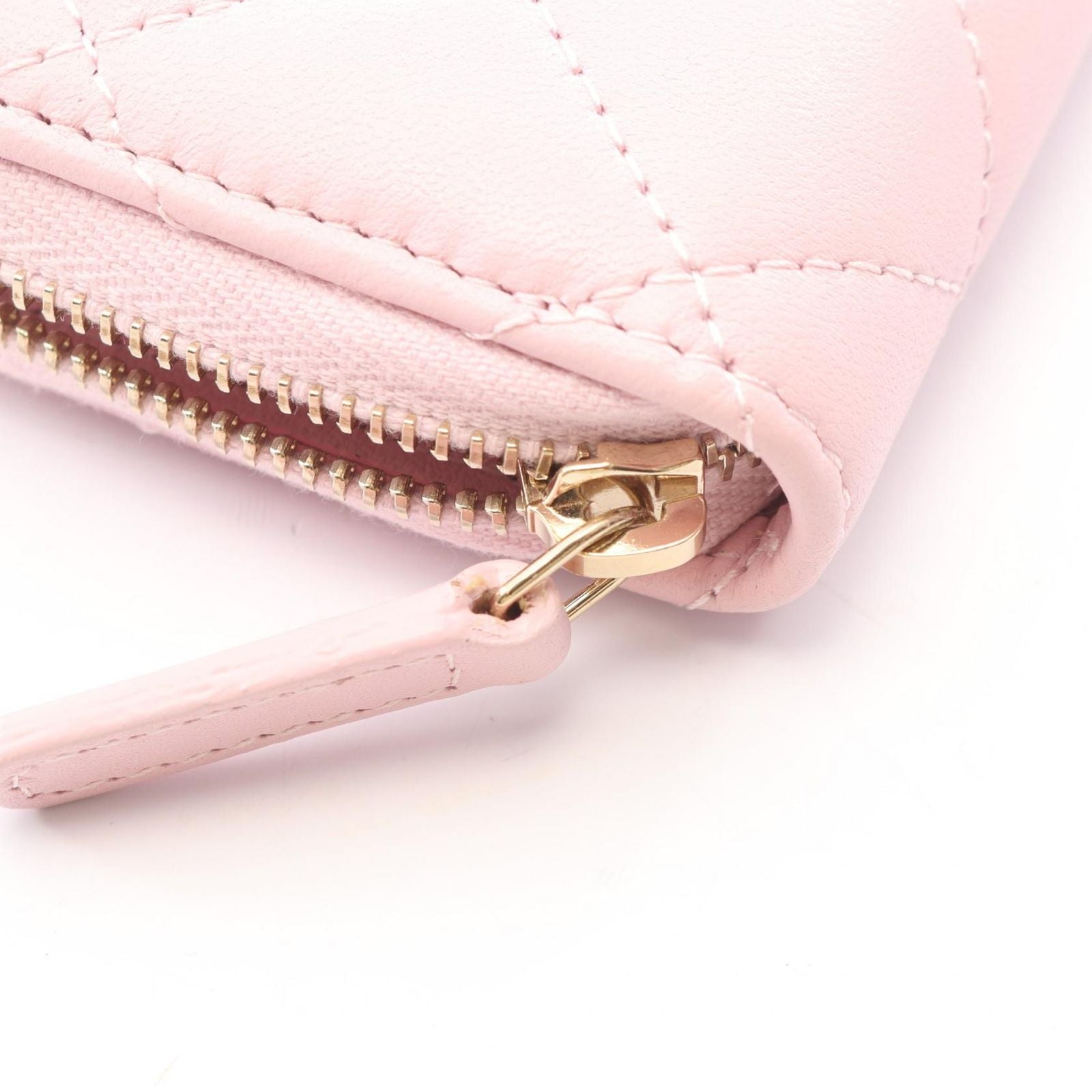 Chanel Coin Purse Classic Zip Quilted Pink Leather — view 6