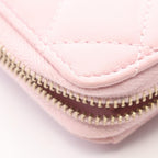 Chanel Coin Purse Classic Zip Quilted Pink Leather — view 8
