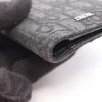 Dior Bifold Wallet Oblique Black Dark Gray — view 7