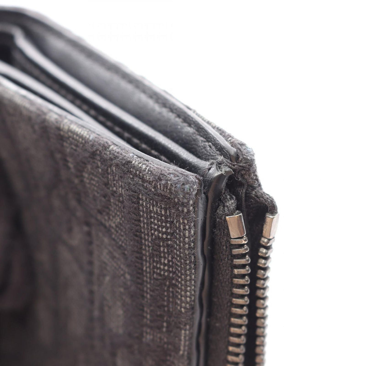 Dior Bifold Wallet Oblique Black Dark Gray — view 8