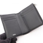 Dior Bifold Wallet Oblique Black Dark Gray — view 3