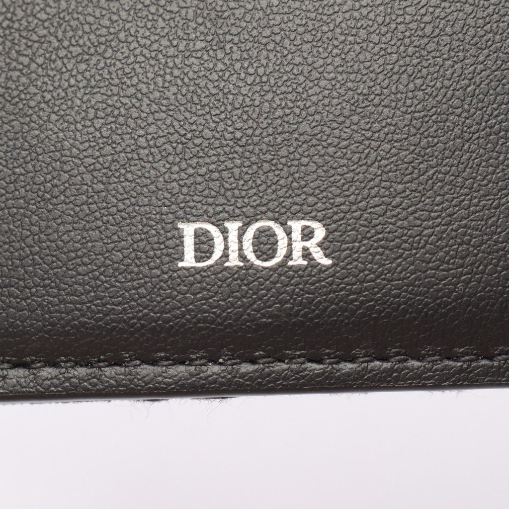 Dior Bifold Wallet Oblique Black Dark Gray — view 5