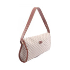 Celine Shoulder Bag Macadam Gray Brown Canvas Leather — view 2