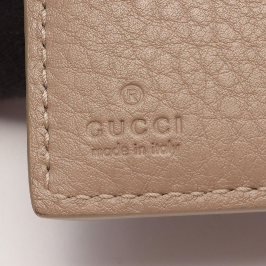 Gucci Bifold Wallet GG Emblem Small Pink Beige Leather — view 5