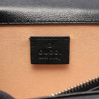 Gucci Shoulder Bag Dionysus Black Plaid Fabric Leather Small — view 4