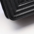 Chanel Shoulder Bag Boy Small Black Caviar Leather Chain — view 7