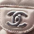 Chanel Shoulder Bag Quilted Double Flap Rose Gold Leather Chain — view 8