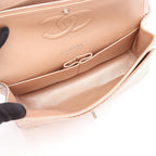 Chanel Shoulder Bag Quilted Double Flap Rose Gold Leather Chain — view 3