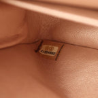 Chanel Shoulder Bag Quilted Double Flap Rose Gold Leather Chain — view 5