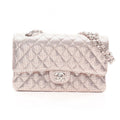 Chanel Shoulder Bag Quilted Double Flap Rose Gold Leather Chain