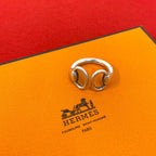 Hermes Vintage Nausicaa Ring 925 Sterling Silver
