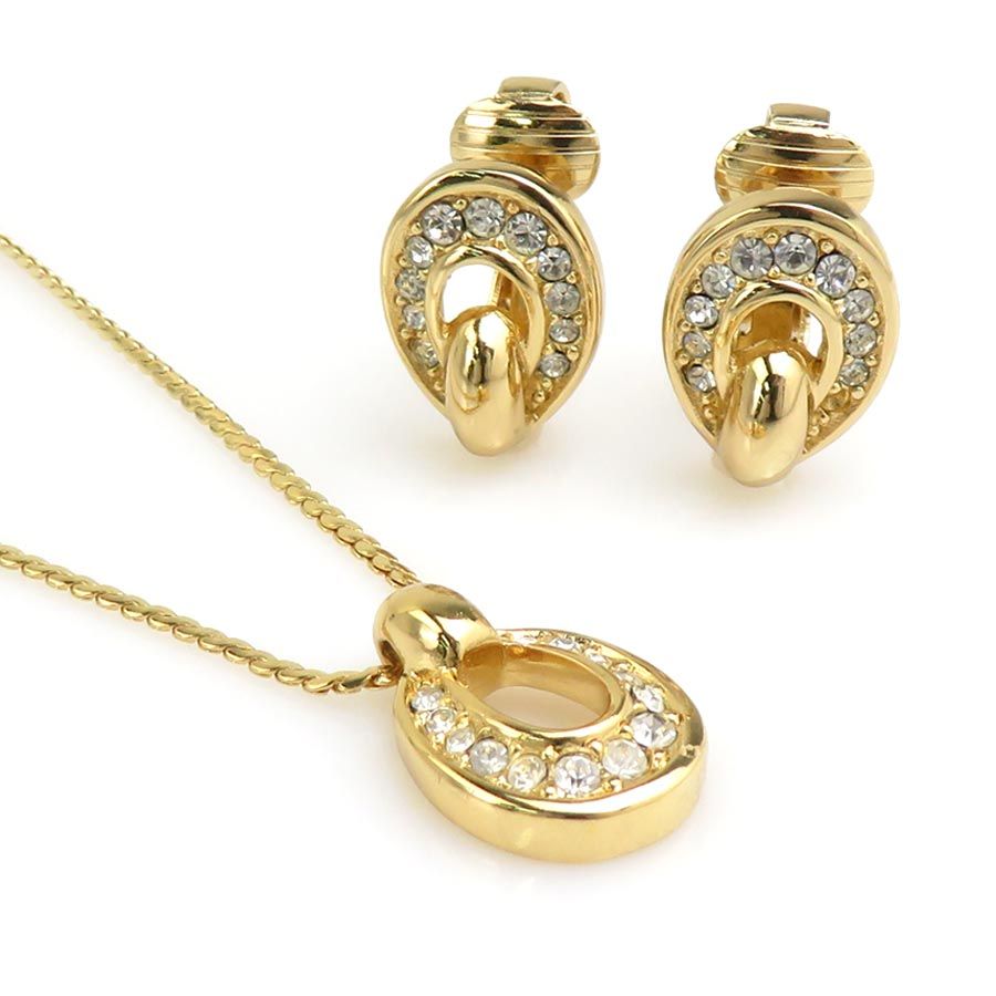 Dior Earrings Set Necklace