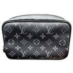 Louis Vuitton Trousse PM Monogram Eclipse Pochette Canvas Handbag