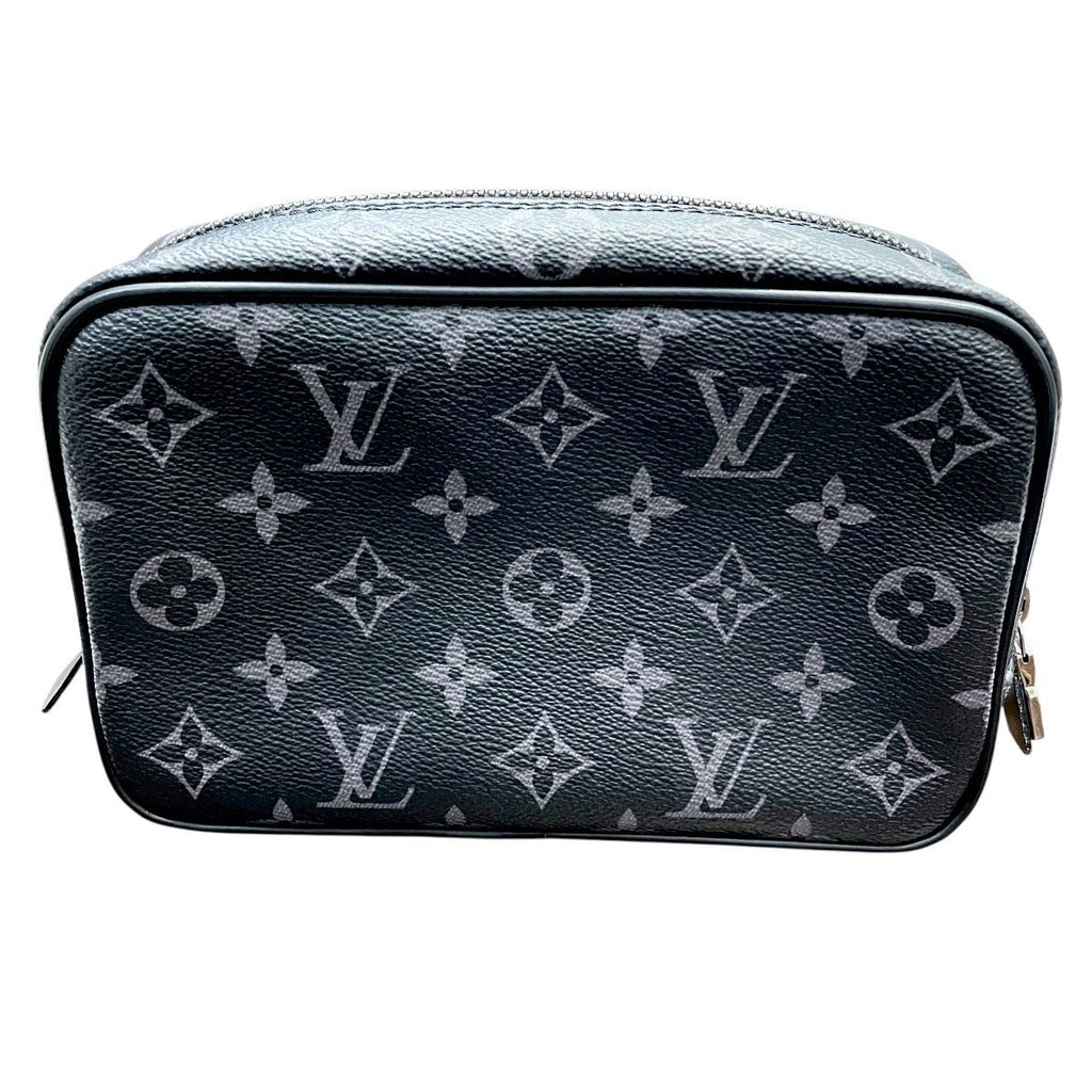 Louis Vuitton Trousse PM Monogram Eclipse Pochette Canvas Handbag — view 2