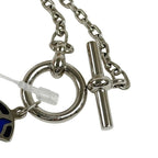 Hermes Necklace Helios Cheval Camaille de Blue Silver Metal — view 5