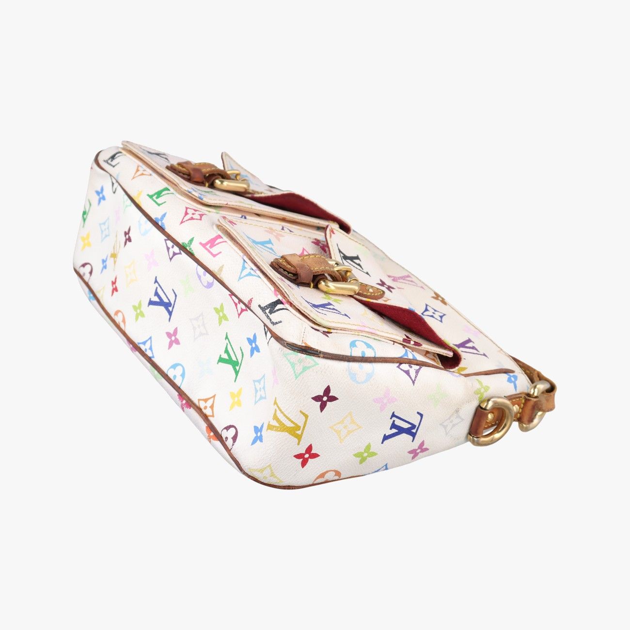 Louis Vuitton Lodge GM Blanc Monogram Multicolor Shoulder Bag — view 4