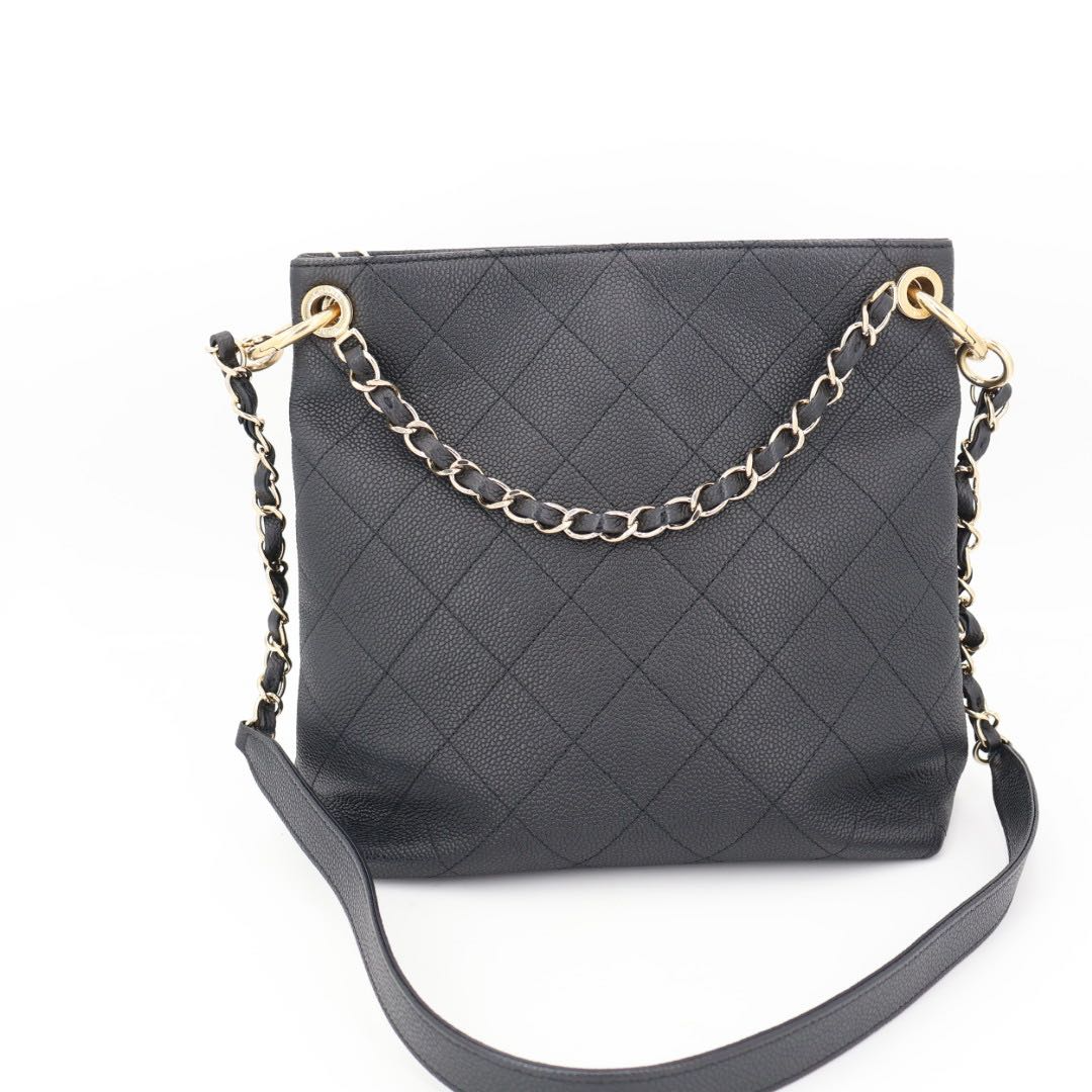 Chanel Shoulder Bag Quilted CC Logo Hobo — view 2