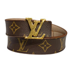 Louis Vuitton Belt Ceinture LV Initial Monogram Black Brown Gold