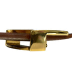 Louis Vuitton Belt Ceinture LV Initial Monogram Black Brown Gold — view 8